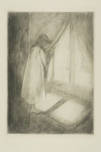 Dívka u okna od Edvard Munch