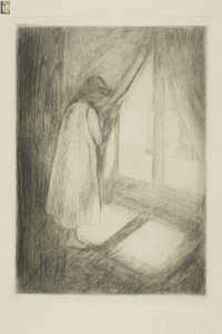 Dívka u okna od Edvard Munch