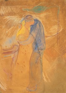 Polibek, 1906-1907. od Edvard Munch