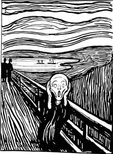 Výkřik, 1895. od Edvard Munch