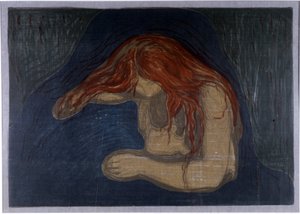 Upír od Edvard Munch