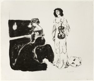 Houslový koncert od Edvard Munch