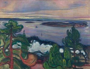 Kouř z vlaku  od Edvard Munch