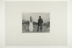 Dvě lidské bytosti. Osamělí od Edvard Munch