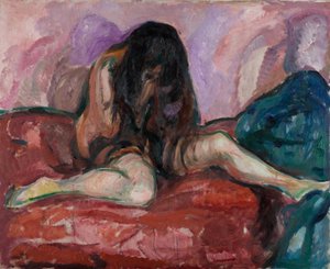 Plačící akt par Munch, Edvard (1863-1944). Olej na plátně, rozměr: 110x135 od Edvard Munch