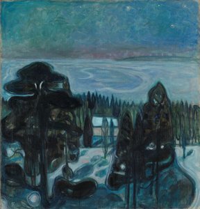 bílá noc od Edvard Munch