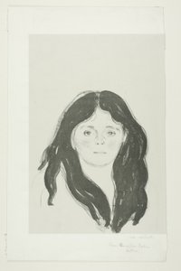 Mladá žena z Latinské čtvrti od Edvard Munch