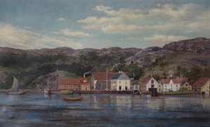 Řeka ve Flekkefjordu od Edvard Skari