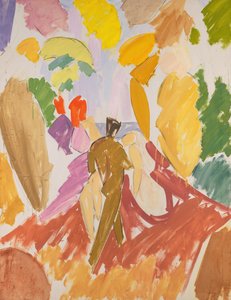 Faun a nymfa od Edvard Weie