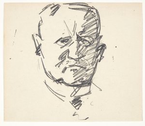 Studie k portrétu profesora MUDr. Carl Lorentzen (1860-1932) od Edvard Weie