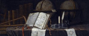 Vanitas Still Life par Edwaert Collier (1642-1708), - Olej na plátně, 41,9x98,8 - Soukromá sbírka od Edwaert Colyer or Collier