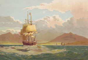 U ostrova Arran (barevná litografie)