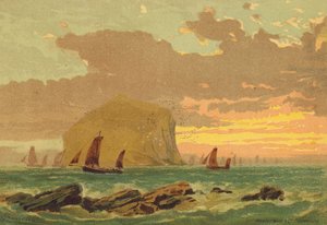 The Bass Rock (barevná litografie)