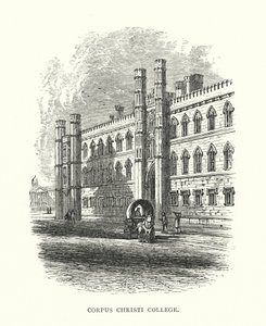 Corpus Christi College (rytina) od Edward (after) Whymper