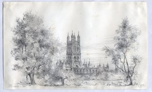 Gloucesterská katedrála, 1900 od Edward Adrian Wilson