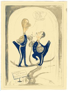 Harry Pennell a Dr. E.L.A. Atkinson, 1910-12 (wc a tužka na papíře) od Edward Adrian Wilson