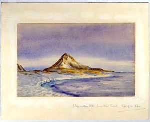 Observation Hill z Hut Point, 1911 (wc na papíře) od Edward Adrian Wilson