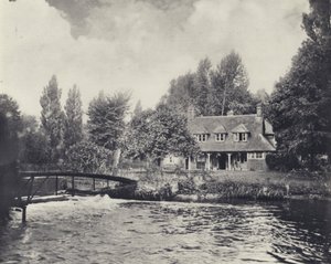 Rybářský dům Thorney Weir (čb fotografie)