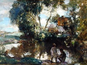 The Pool (olej na plátně)