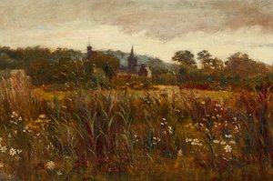A Glimpse of Kirkcudbright (olej na plátně) od Edward Atkinson Hornel