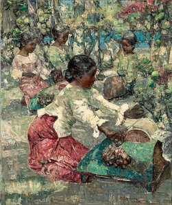 Barmští krajkáři od Edward Atkinson Hornel