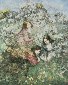 Velikonoční vajíčka (olej na plátně) od Edward Atkinson Hornel