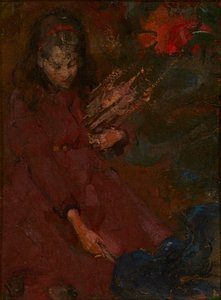 Sběr dříví (olej na plátně) od Edward Atkinson Hornel