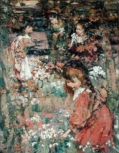 Jarní probuzení od Edward Atkinson Hornel