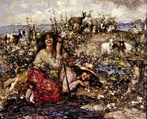 Kde skřivani zpívají a mořští ptáci volají od Edward Atkinson Hornel