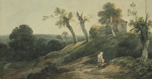 Krajina s chatou od Edward Bird