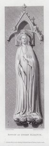 Podobizna královny Eleanor (rytina) od Edward Blore