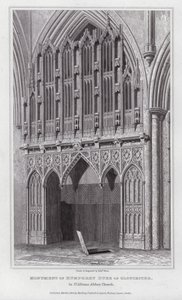 Památník Humphreyho vévody z Gloucesteru, v kostele St Albans Abbey (rytina)