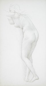 Ženský akt pohled zezadu od Edward Burne-Jones