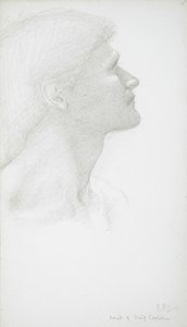 Hlava muže od Edward Burne-Jones