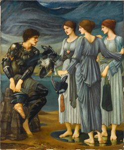 Perseus a mořské nymfy od Edward Burne-Jones