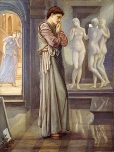 Pygmalion a obraz - Srdce touží od Edward Burne Jones