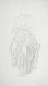 Sedící žena od Edward Burne-Jones