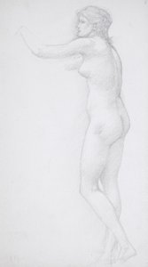 Stojící ženský akt od Edward Burne-Jones