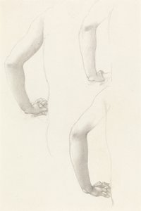 Studie paží a rukou od Edward Burne-Jones