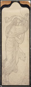 Studie Krista pro obraz „Nanebevstoupení“ od Edward Burne-Jones