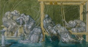 Zahradní dvůr od Edward Burne-Jones