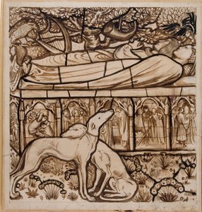 Hrobka Tristrama a Iseult od Edward Burne Jones