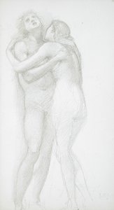Dva objímající se akty od Edward Burne-Jones