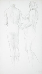 Dva akty pohledem zezadu od Edward Burne-Jones