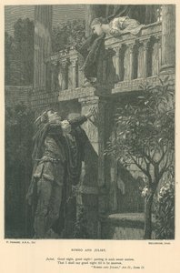 Ilustrace pro Romea a Julii od Edward Burne Jones