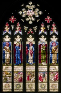 Oxford Harris Manchester College, Morris & Co., Edward Burne-Jones, West Wisndow, 1896 od Edward Burne Jones