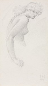 Studie ženské postavy, 1885. od Edward Burne Jones