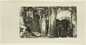 Dáma a věže od Edward Calvert