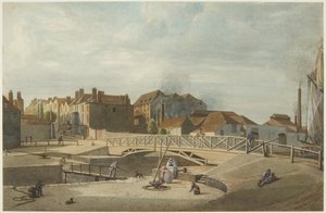 Bathurst Basin (tužka a akvarel na papíře) od Edward Cashin