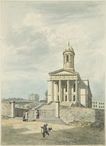 Kaple svatého Jiří, Great George Street (tužka a akvarel na papíře) od Edward Cashin